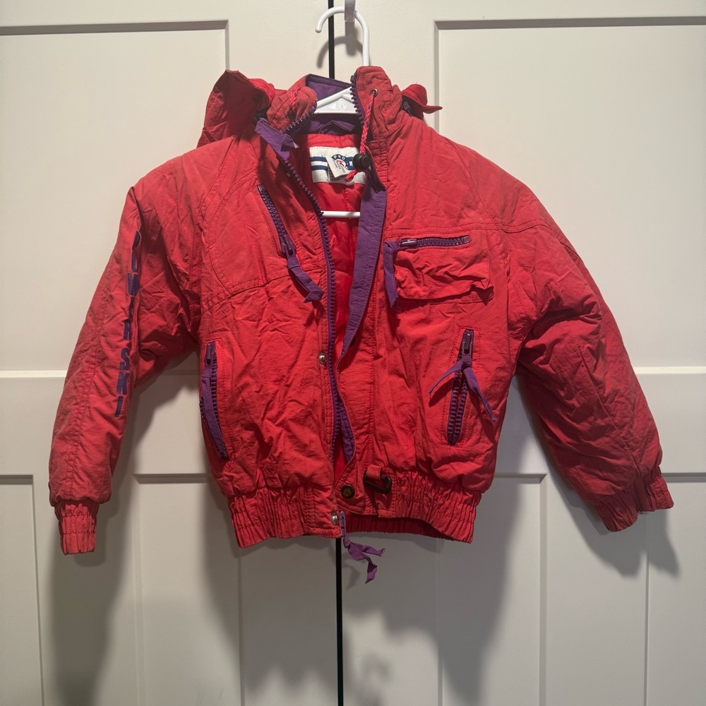 Vintage Pro Spirit Red and Purple Jacket Size 7